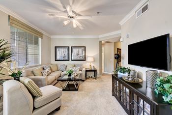 Modern Living Room at The Missions at Rio Vista, San Diego